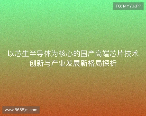 以芯生半导体为核心的国产高端芯片技术创新与产业发展新格局探析